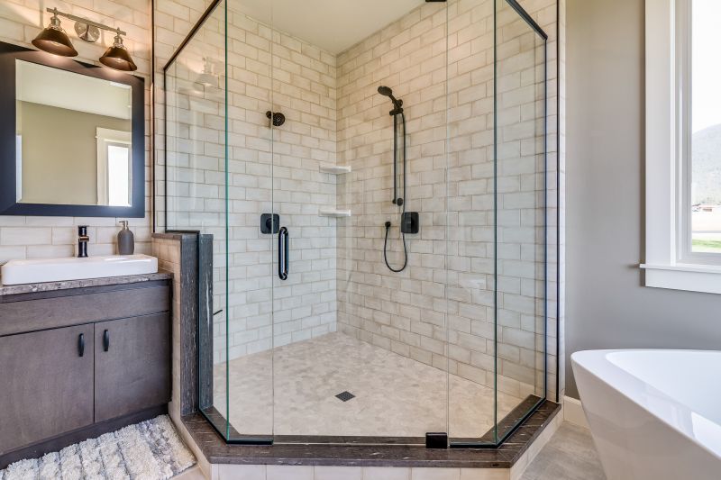 Tile and Glass Shower